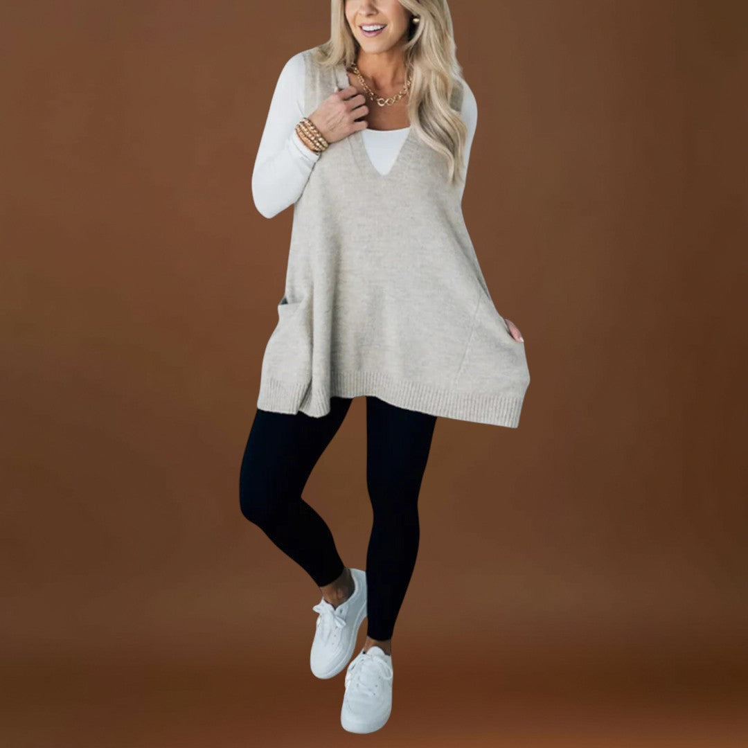 Roberta - Colete de malha aconchegante