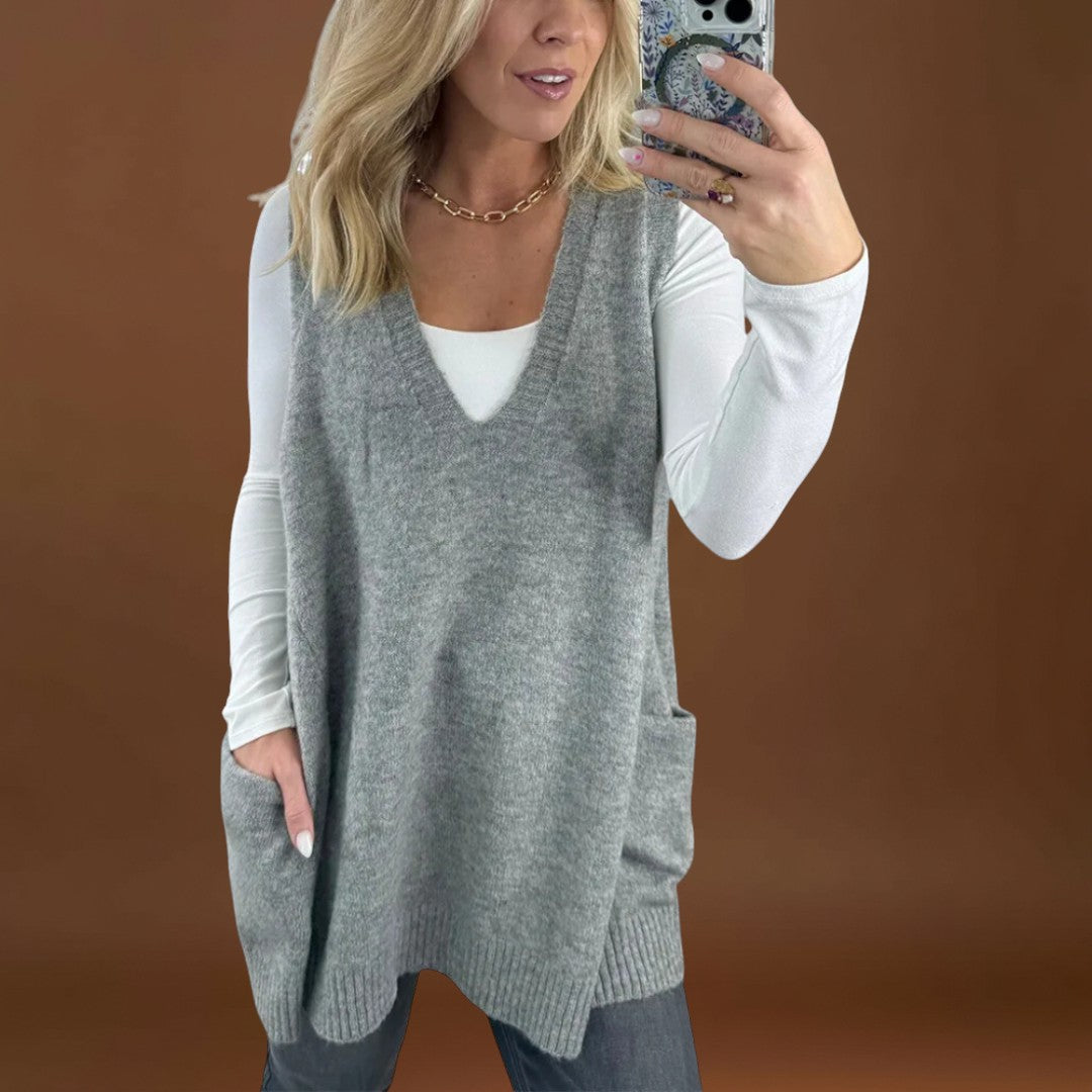 Roberta - Colete de malha aconchegante