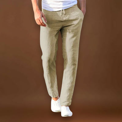 Hélder | Calças Casuais Leves em Linho