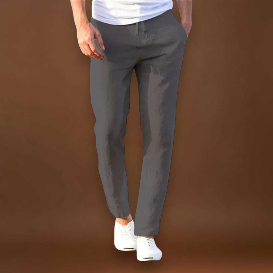 Hélder | Calças Casuais Leves em Linho