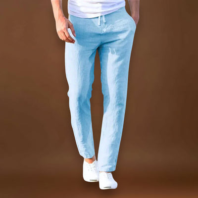 Hélder | Calças Casuais Leves em Linho