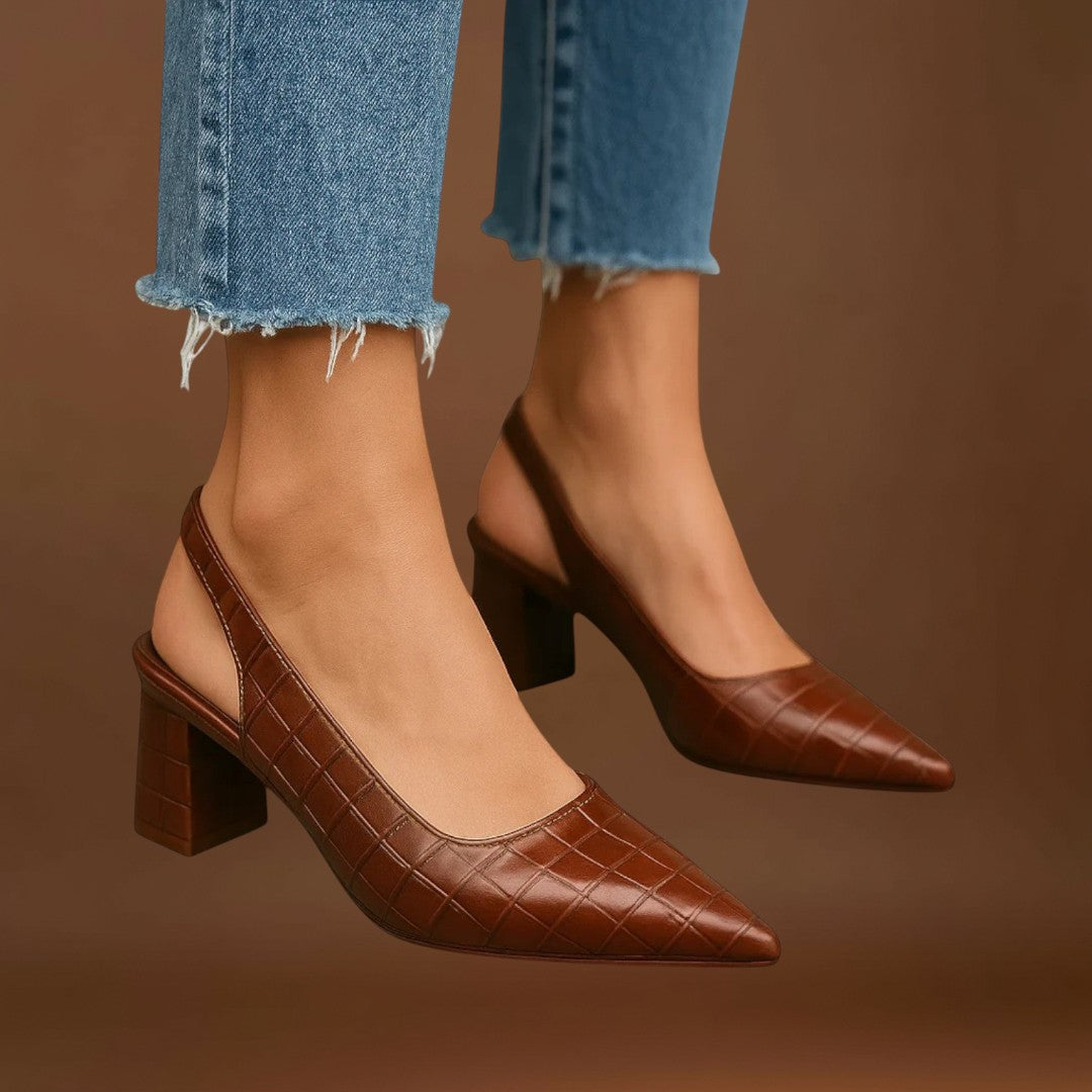 Vera – Sapatos de salto alto crocodilo