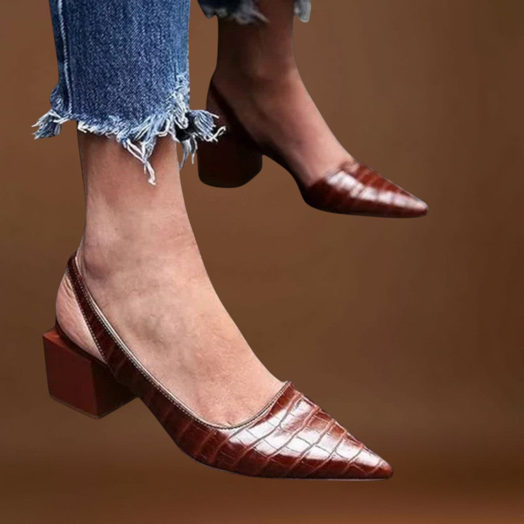 Vera – Sapatos de salto alto crocodilo