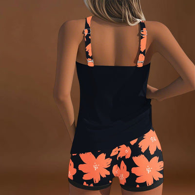 Mariana - Tankini sem mangas com decote em U