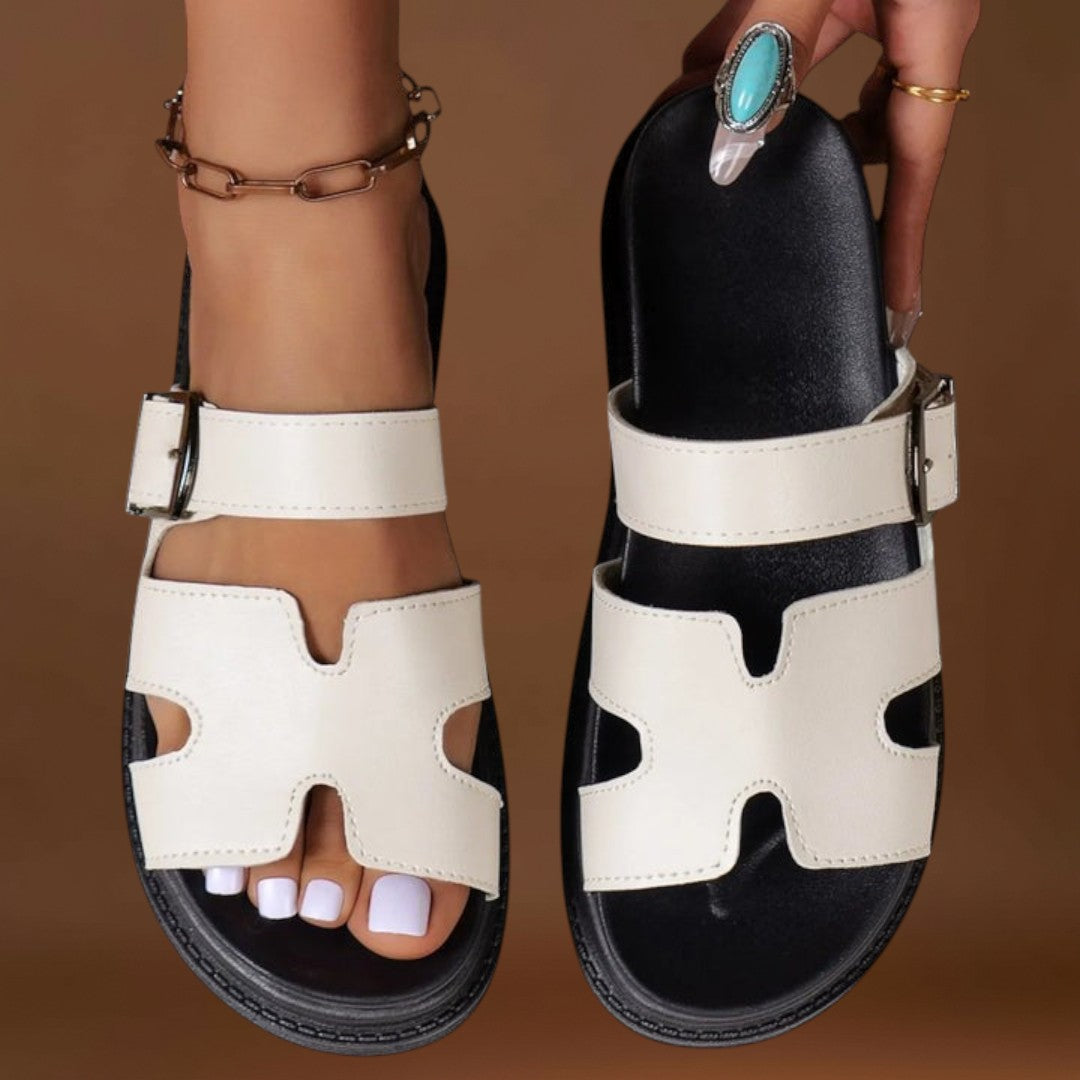 Rosinha - Sandálias ortopédicas com design em H