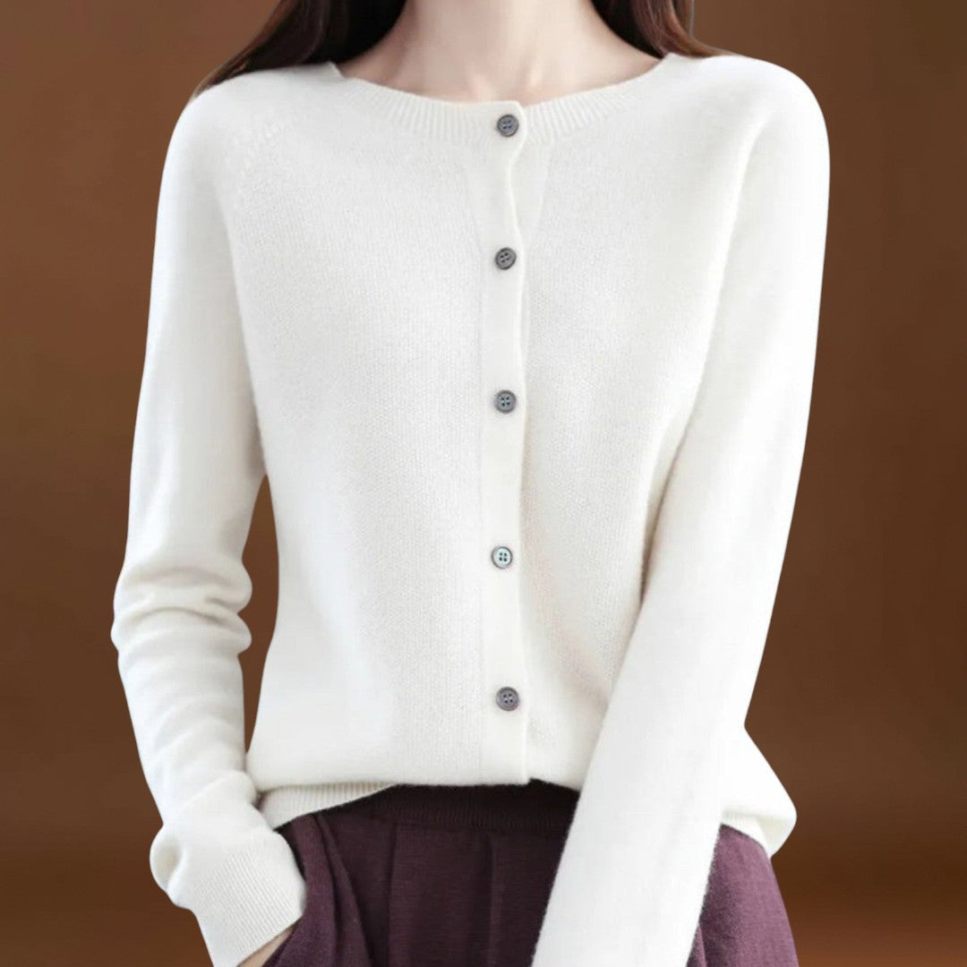 Jéssica - Cardigan em Malha de Caxemira