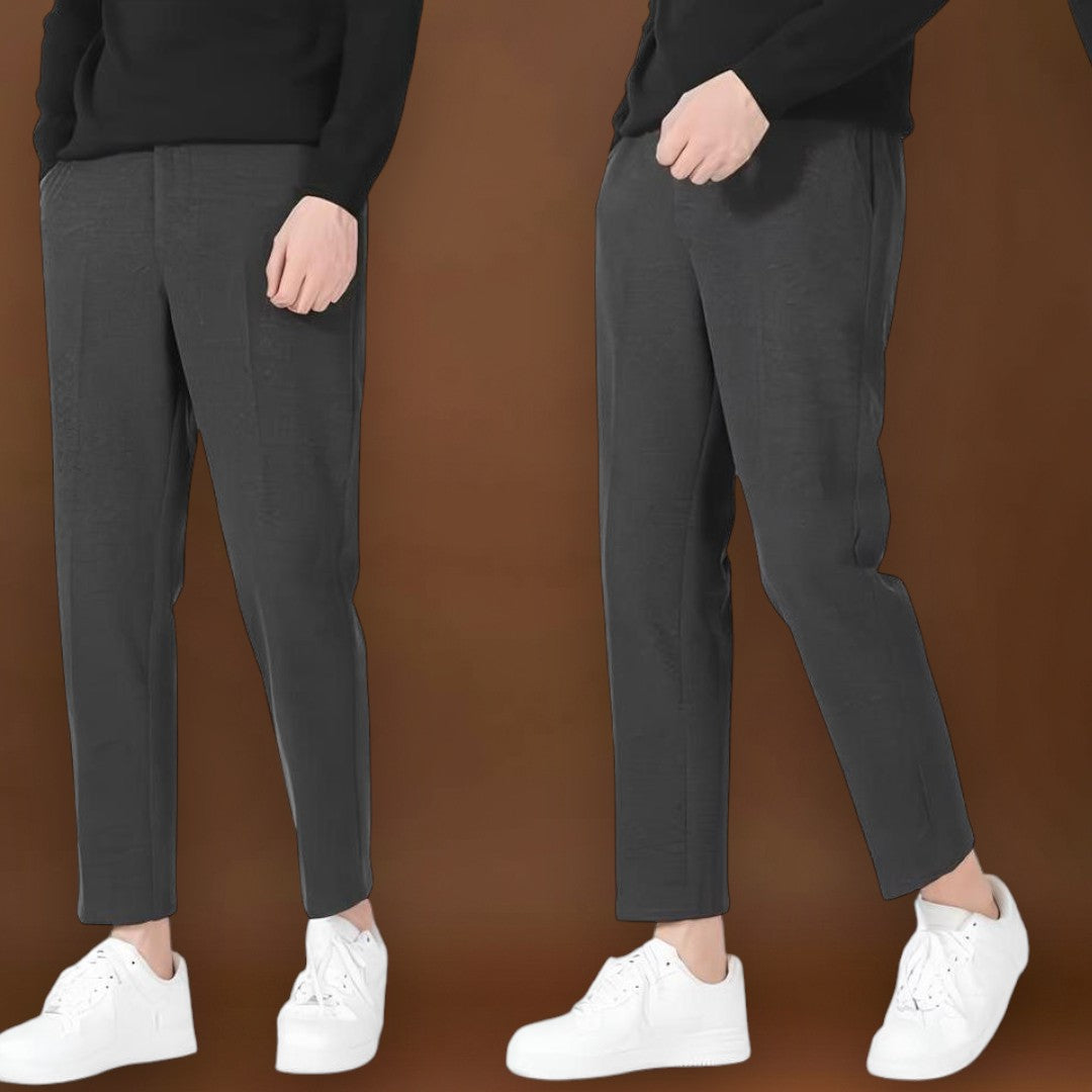 Osaka - Calças casuais de algodão Preto