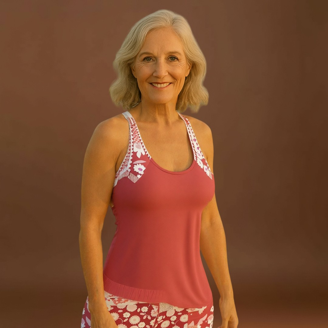 Laura - Conjunto de biquíni de duas peças com estampa floral