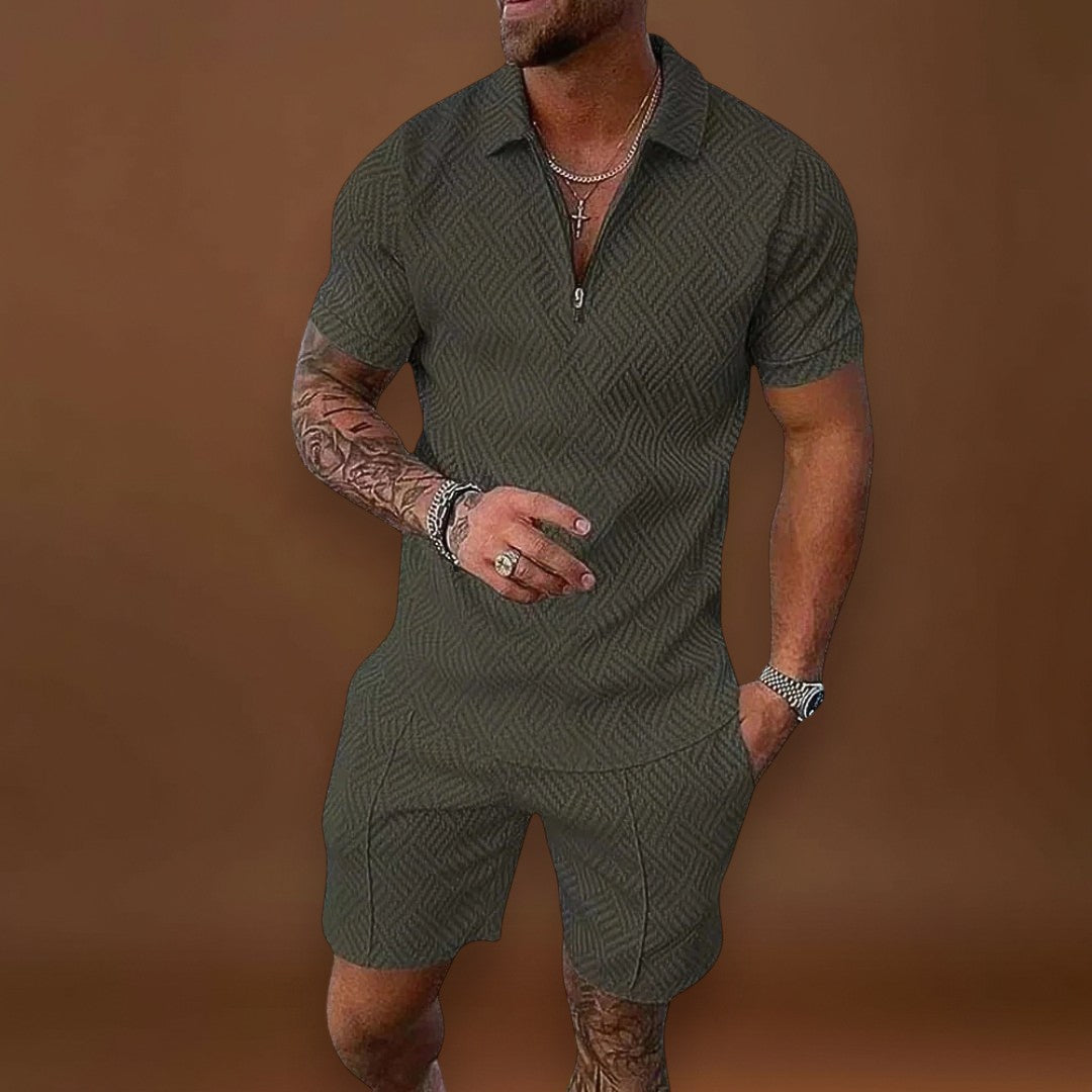 André | Conjunto de Camisa Polo e Calções