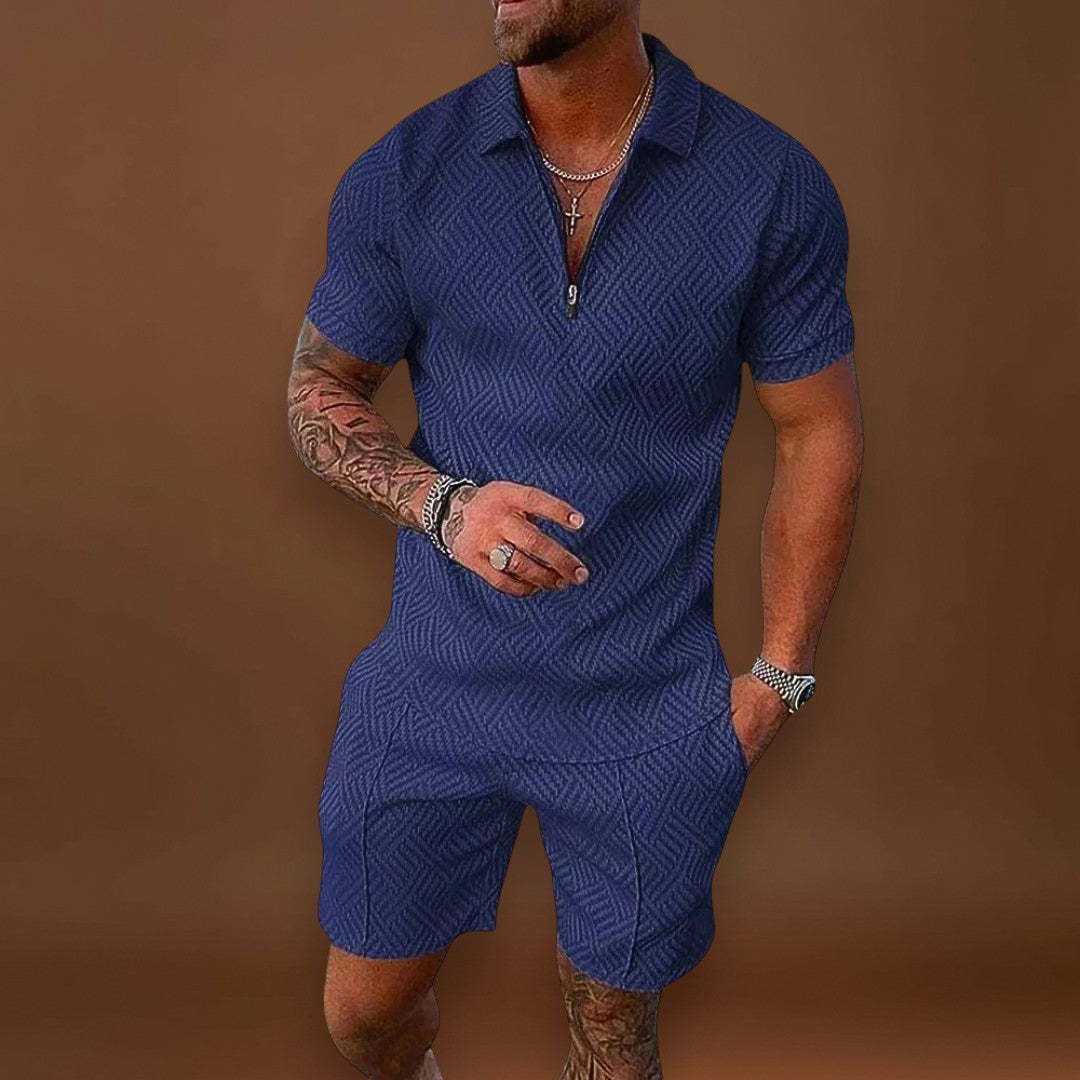 André | Conjunto de Camisa Polo e Calções