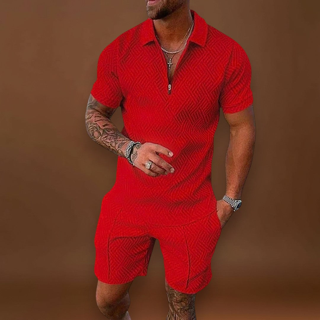 André | Conjunto de Camisa Polo e Calções