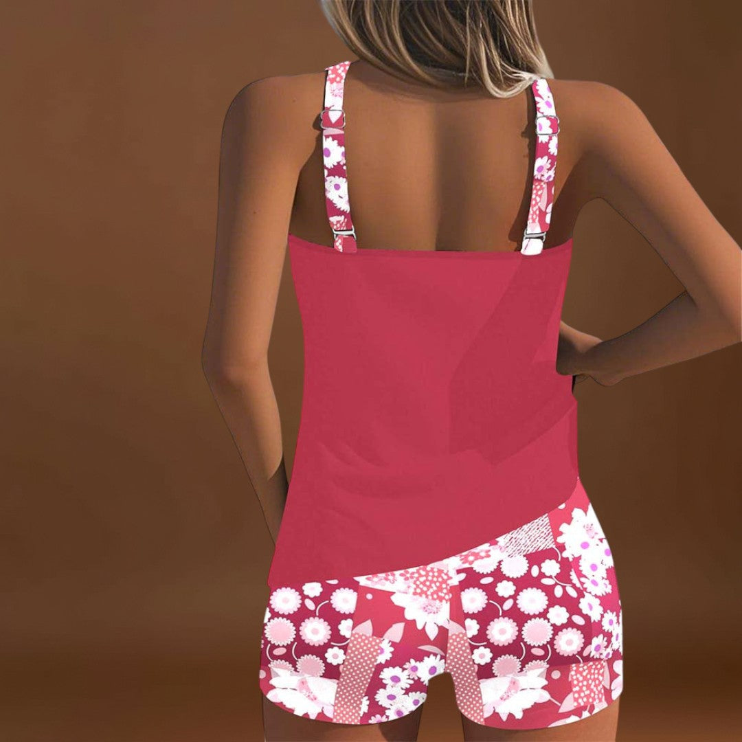 Laura - Conjunto de biquíni de duas peças com estampa floral