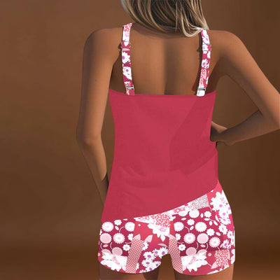 Laura - Conjunto de biquíni de duas peças com estampa floral