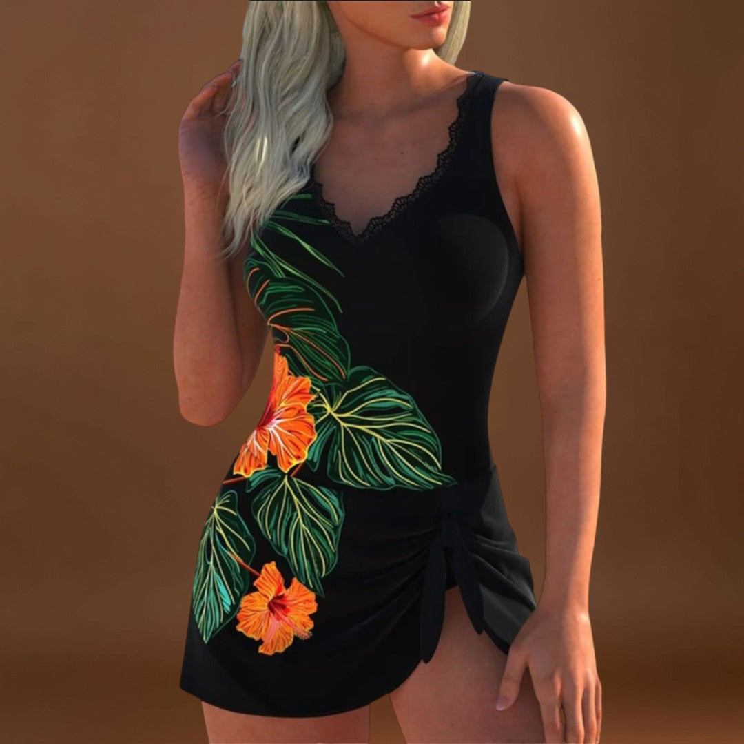 Cátia - Tankini com padrão floral
