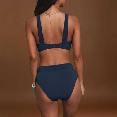Erica - Biquini Liso de Cintura Alta