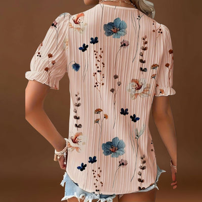 Bruna - Blusa elegante com um decote pontiagudo