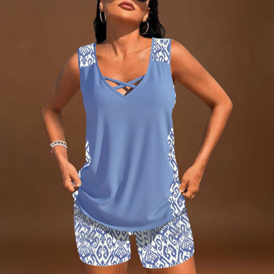 Márcia - Tankini com estampado geométrico