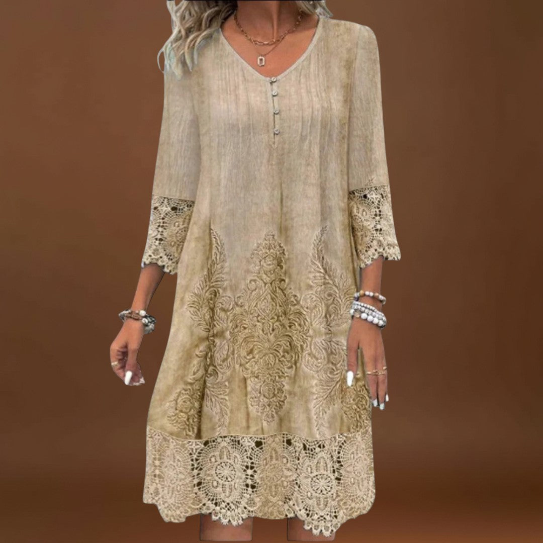 Lucia - Vestido de Bordado Elegante