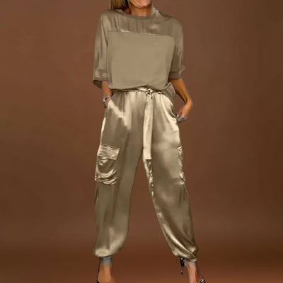 Margarida - Conjunto de Seda de 2 Peças