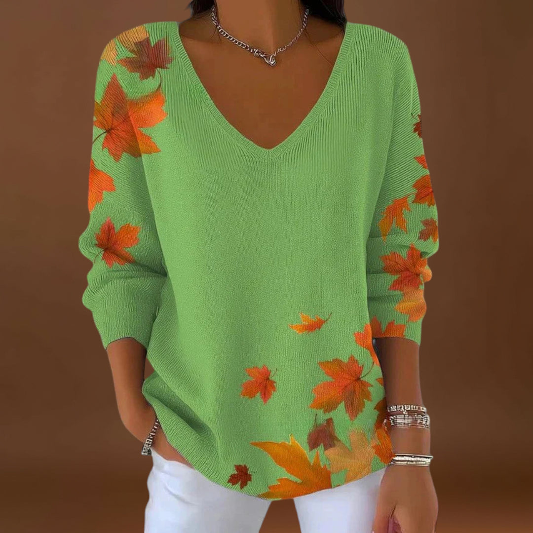 Teresa - Pullover Elegante com Decote em V