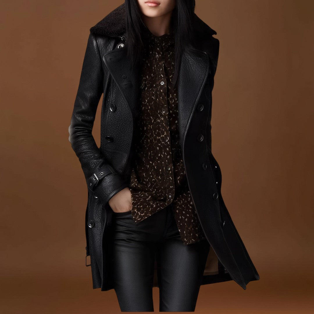 Carolina - Casaco Elegante de couro