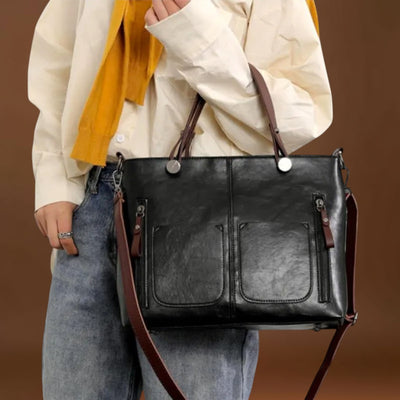 Maria. - Bolsa de couro elegante