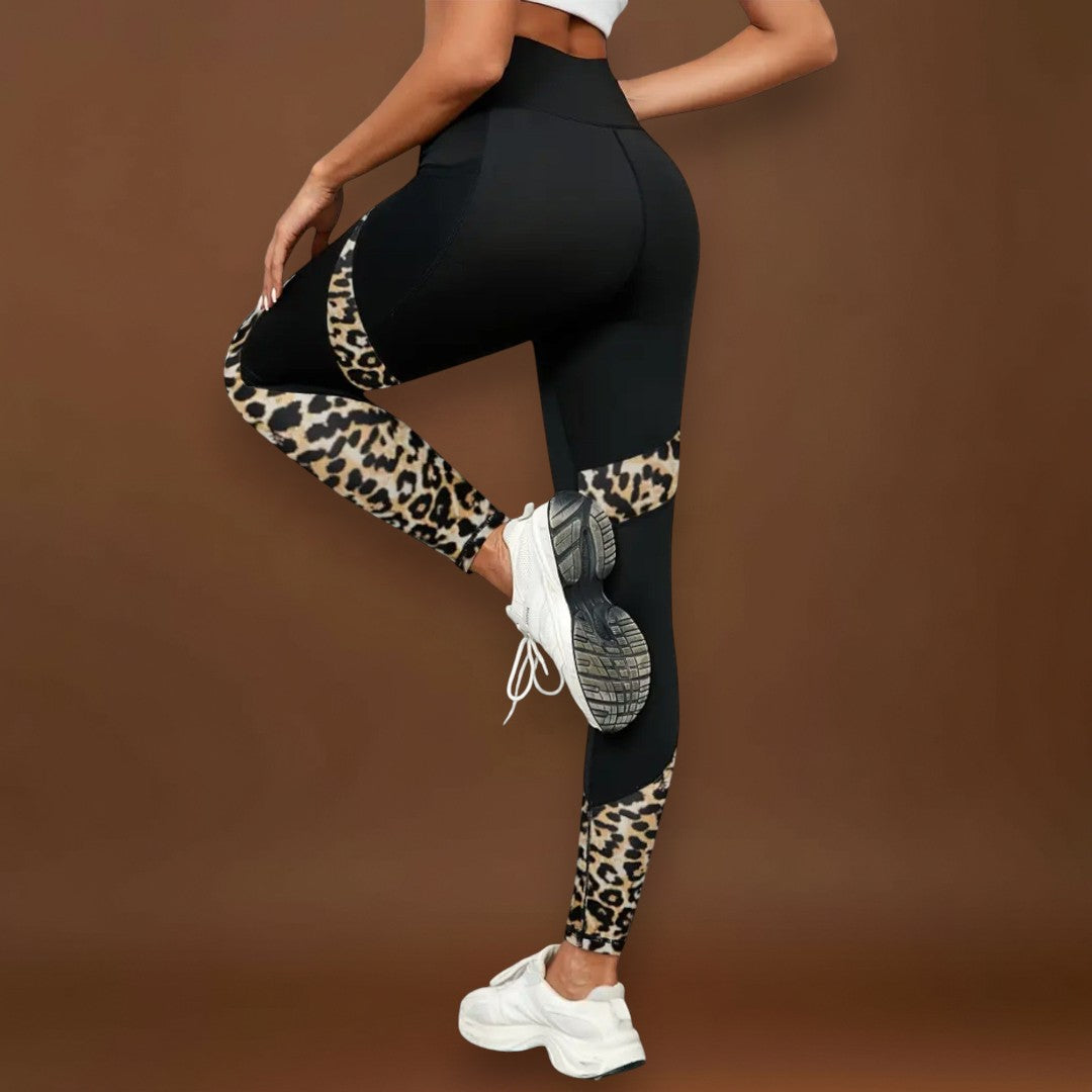 Carmo - Leggings de cintura alta com estampado de leopardo