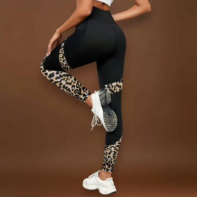 Carmo - Leggings de cintura alta com estampado de leopardo