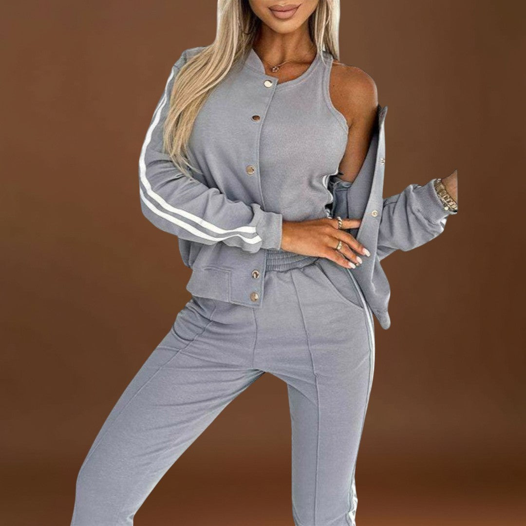 Eulalia - Conjunto de casaco, colete e calças