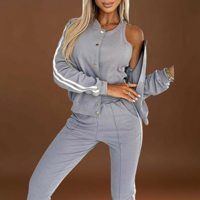 Eulalia - Conjunto de casaco, colete e calças