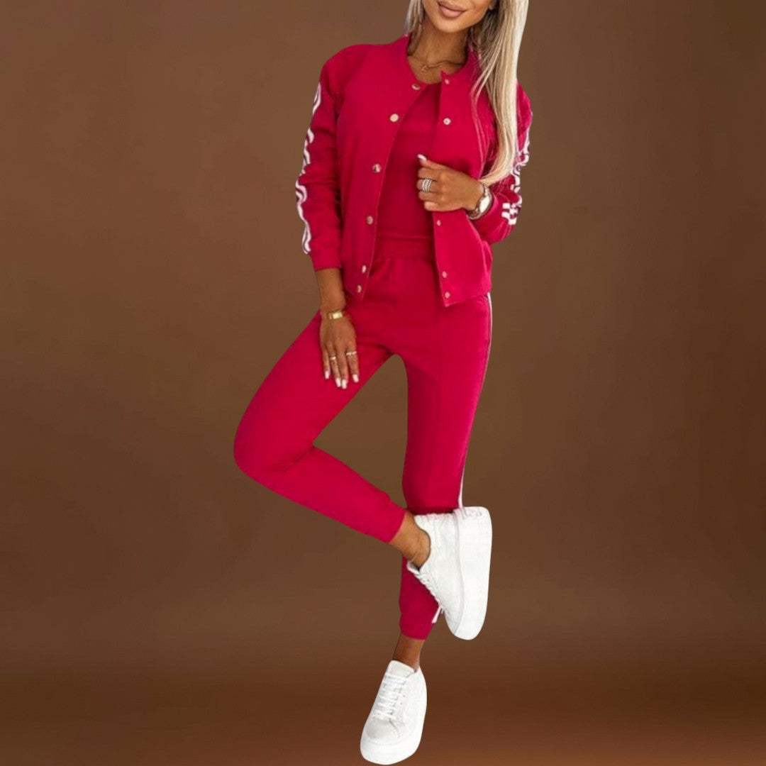 Eulalia - Conjunto de casaco, colete e calças