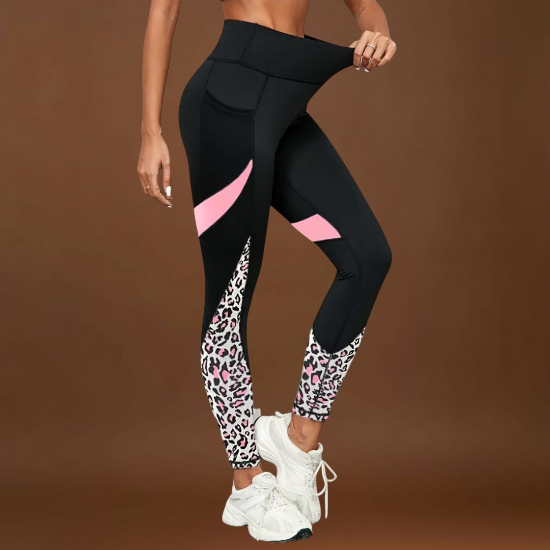 Carmo - Leggings de cintura alta com estampado de leopardo