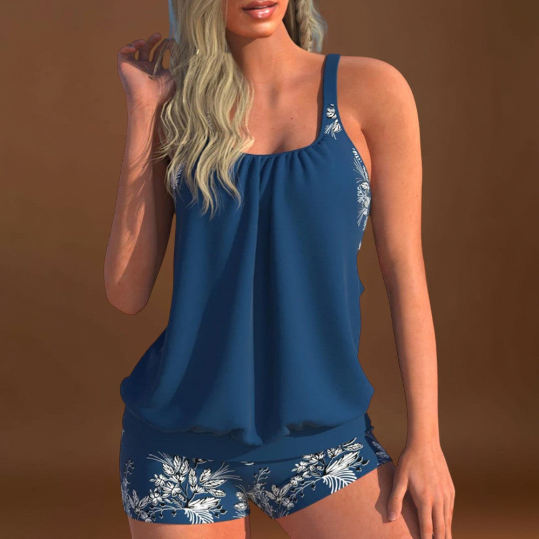 Filipa - Tankini clássico com estampado floral