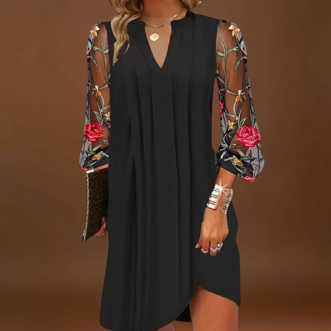 Daniela - Mini vestido elegante com decote em V