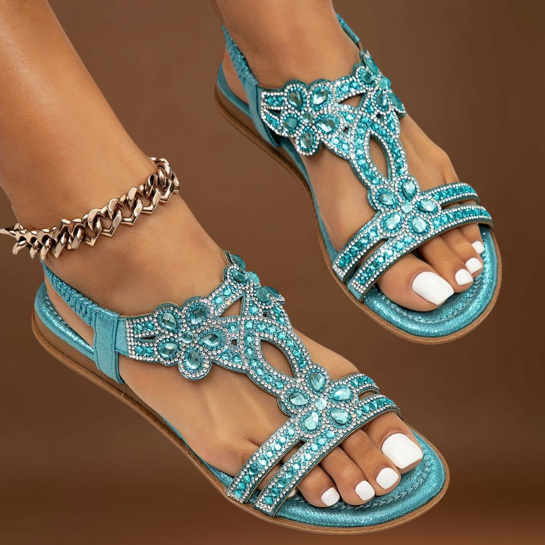 Julia - Sandálias Ortopédicas Brilho e Elegância