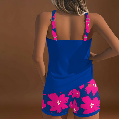 Mariana - Tankini sem mangas com decote em U