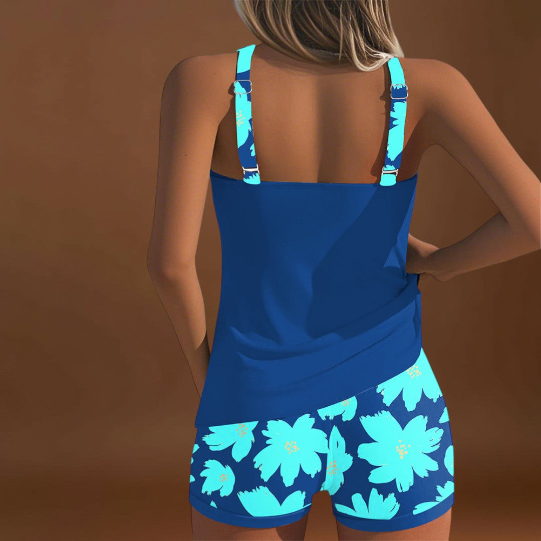 Mariana - Tankini sem mangas com decote em U