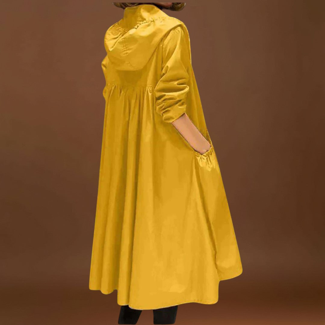 Roberta - Gabardina comprida para conforto