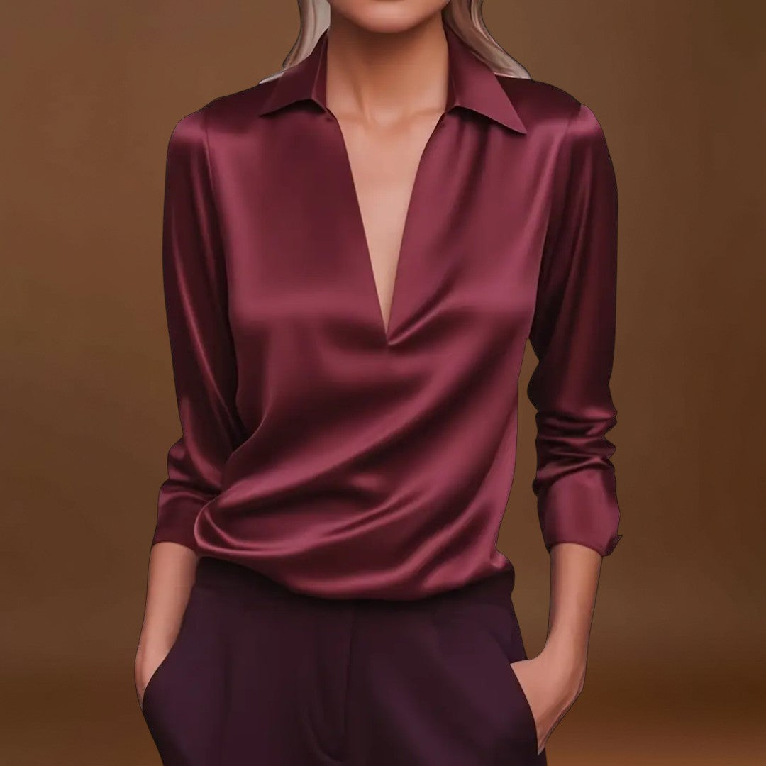 Nádia - Blusa Premium com decote em V