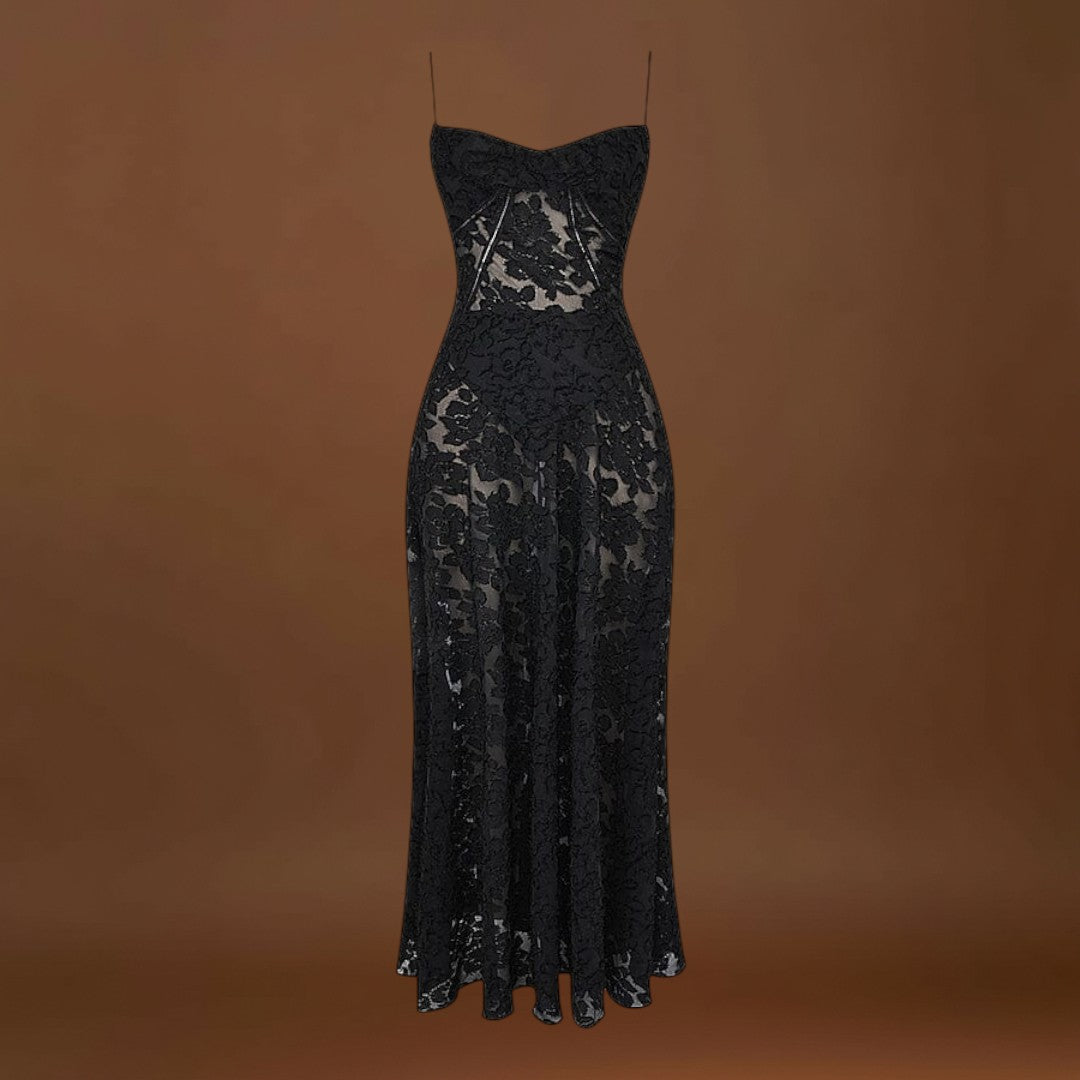 Serena - Vestido longo elegante para casamentos e eventos