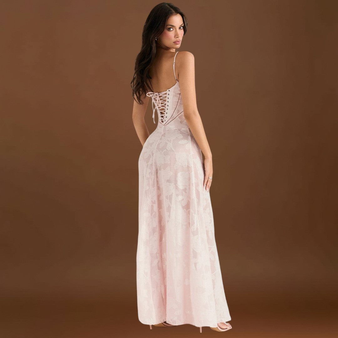 Serena - Vestido longo elegante para casamentos e eventos