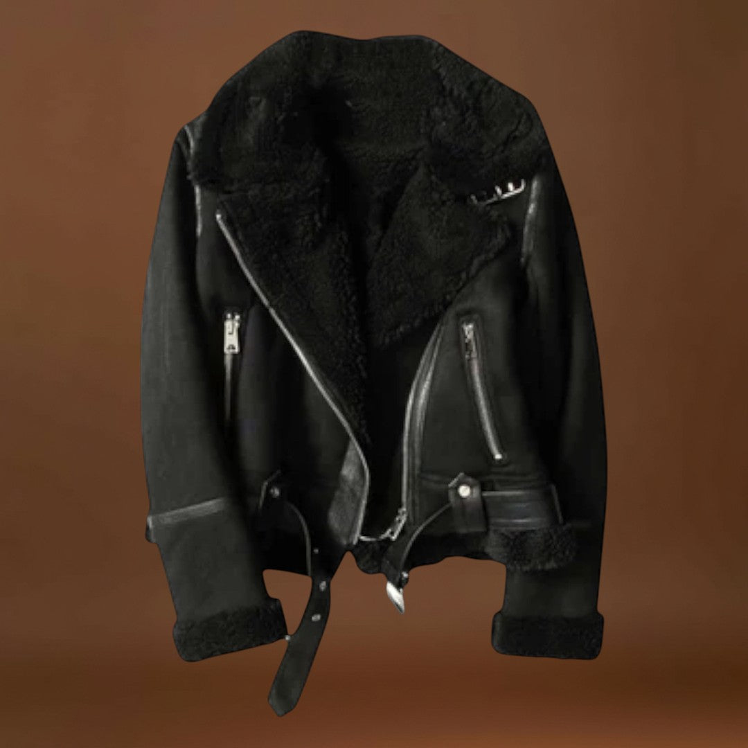 Catarina - Casaco Aviador de Camurça