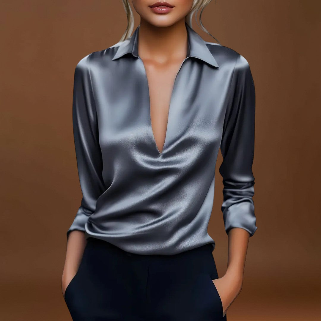 Nádia - Blusa Premium com decote em V