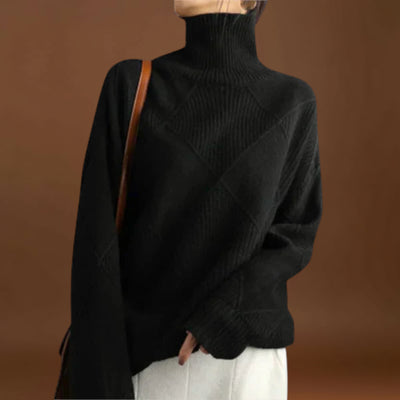 Melanie - Suéter com decote alto aconchegante