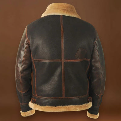 António | Casaco Bomber Em Pele Vintage Forrado