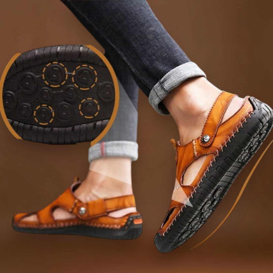 Évasion - Sandálias de couro para homem