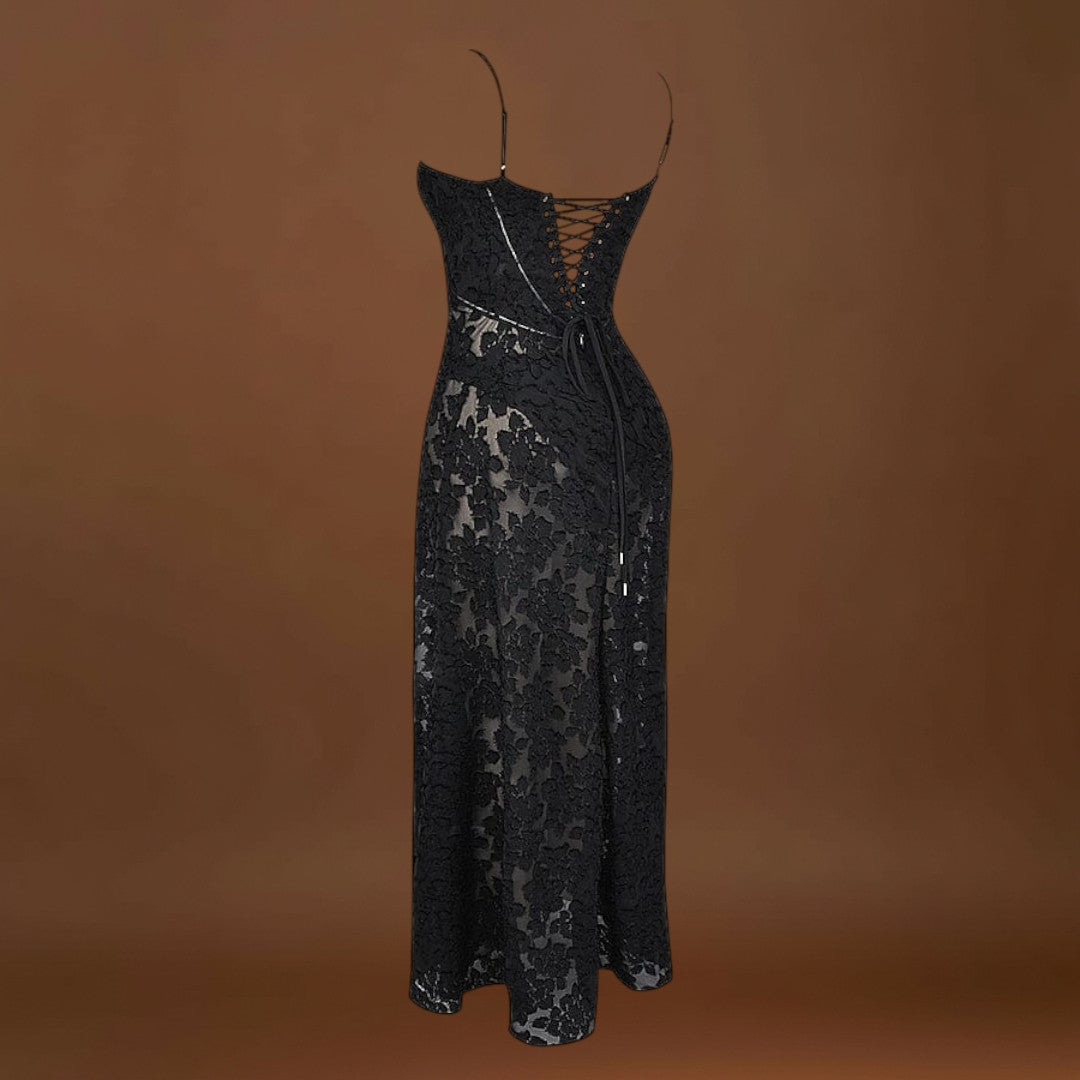 Serena - Vestido longo elegante para casamentos e eventos