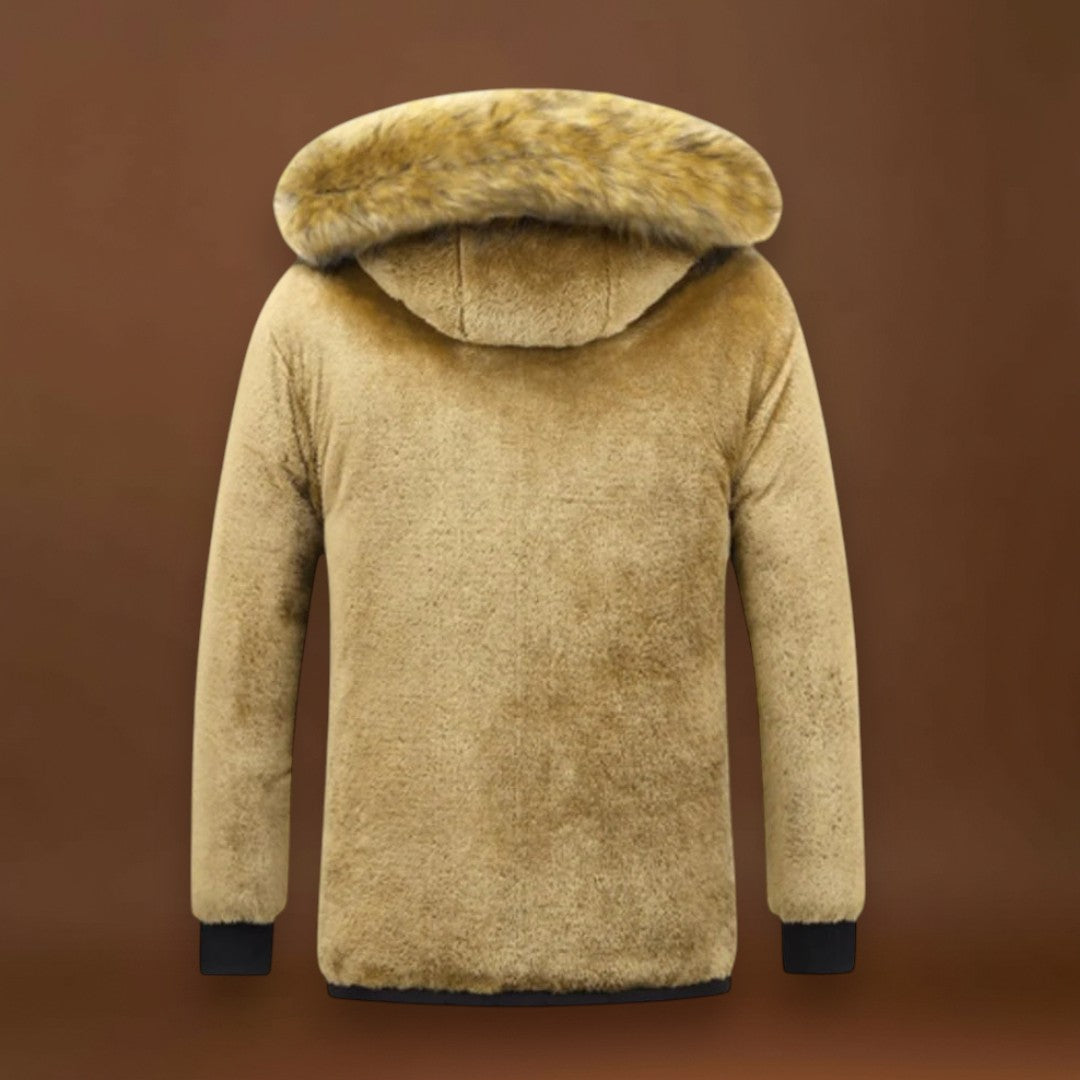 Rafael | Parka De Inverno Quente Com Capuz De Pelo