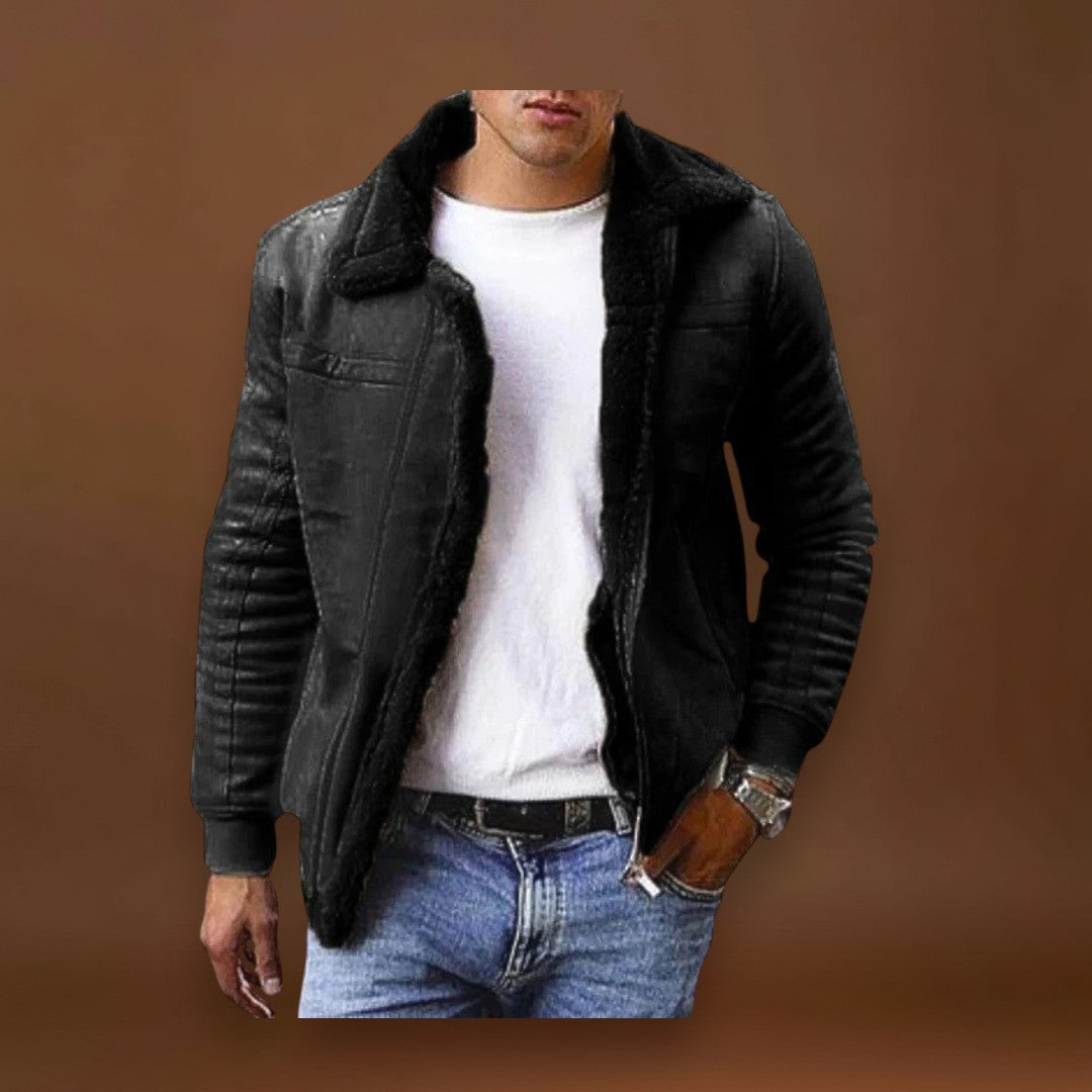 André | Casaco de Inverno Quente Forrado em Pele Sintética