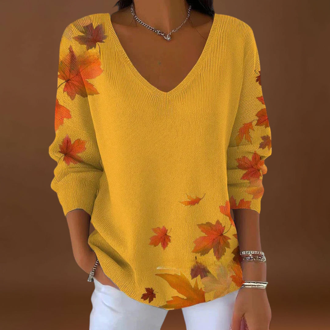 Teresa - Pullover Elegante com Decote em V